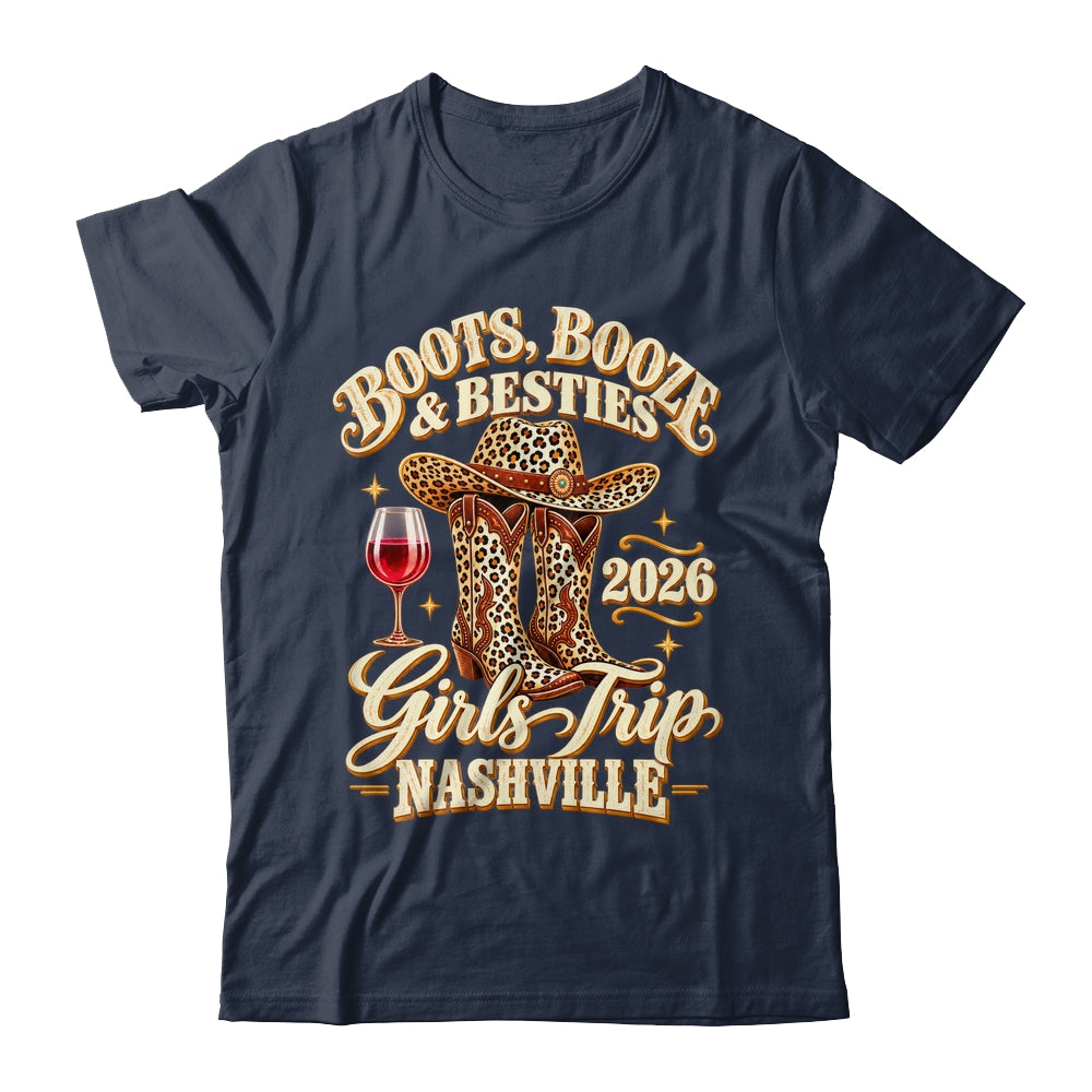 Girls Trip Nashville 2026 Weekend Boots Booze Besties Shirt & Tank Top | siriusteestore