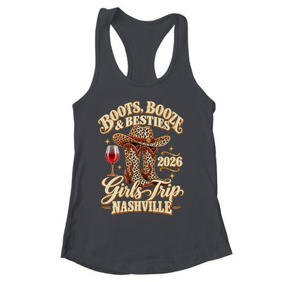 Girls Trip Nashville 2026 Weekend Boots Booze Besties Shirt & Tank Top | siriusteestore
