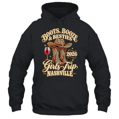 Girls Trip Nashville 2026 Weekend Boots Booze Besties Shirt & Tank Top | siriusteestore