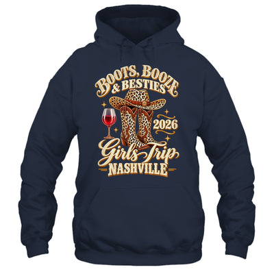 Girls Trip Nashville 2026 Weekend Boots Booze Besties Shirt & Tank Top | siriusteestore