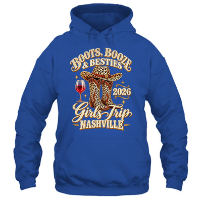Girls Trip Nashville 2026 Weekend Boots Booze Besties Shirt & Tank Top | siriusteestore
