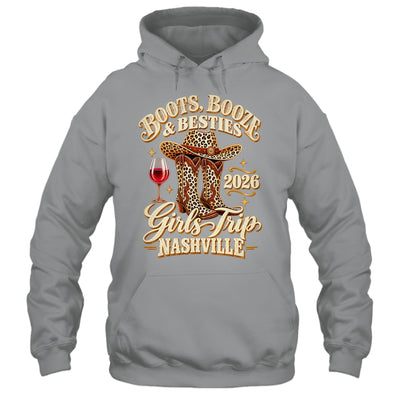 Girls Trip Nashville 2026 Weekend Boots Booze Besties Shirt & Tank Top | siriusteestore