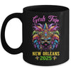 Girls Trip New Orleans 2025 Women Girl Mardi Gras Mask Beads Mug | siriusteestore