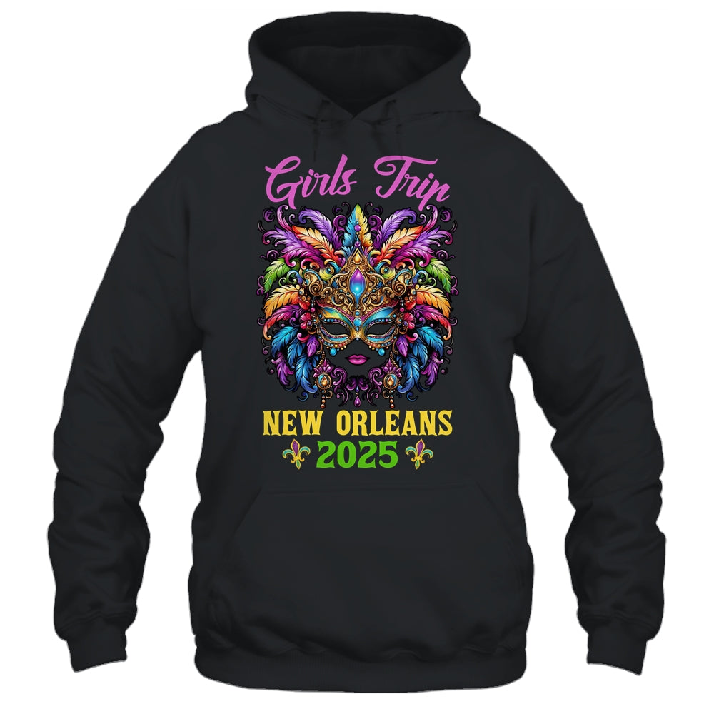 Girls Trip New Orleans 2025 Women Girl Mardi Gras Mask Beads Shirt & Tank Top | siriusteestore
