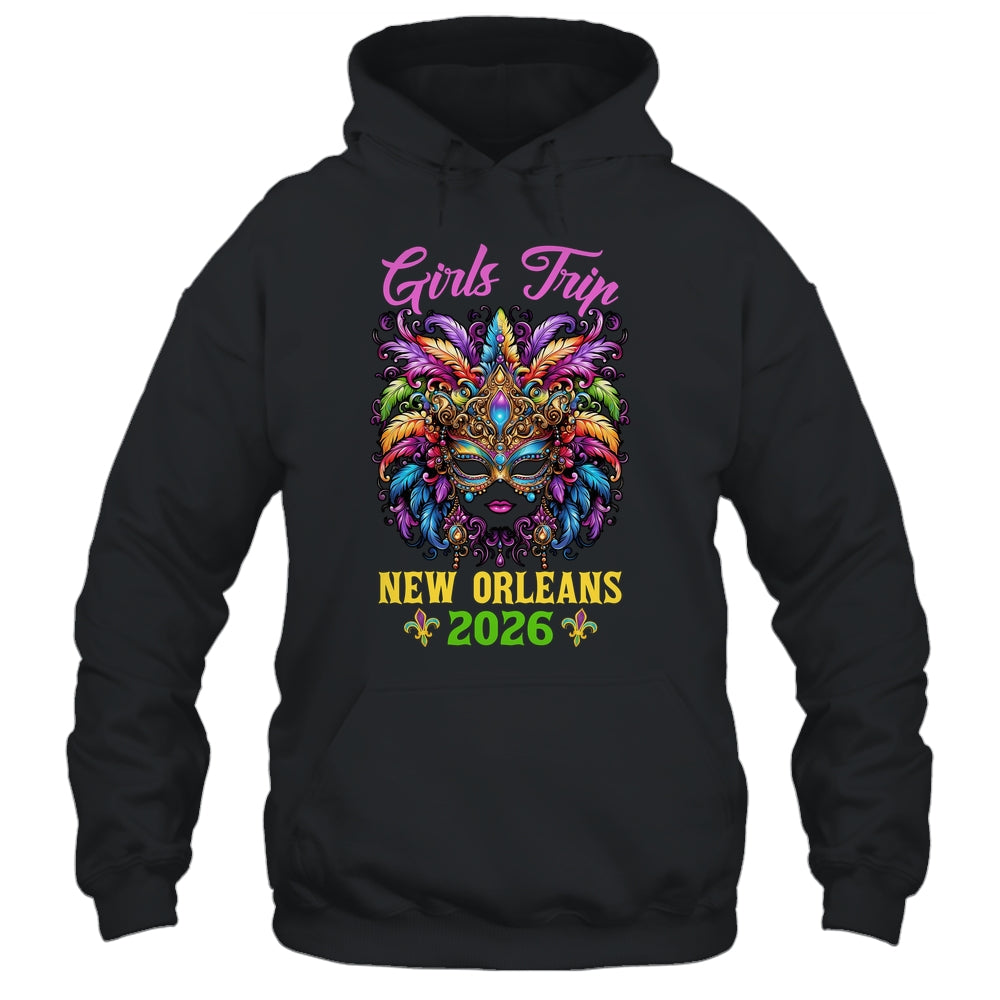 Girls Trip New Orleans 2026 Women Girl Mardi Gras Mask Beads Shirt & Tank Top | siriusteestore