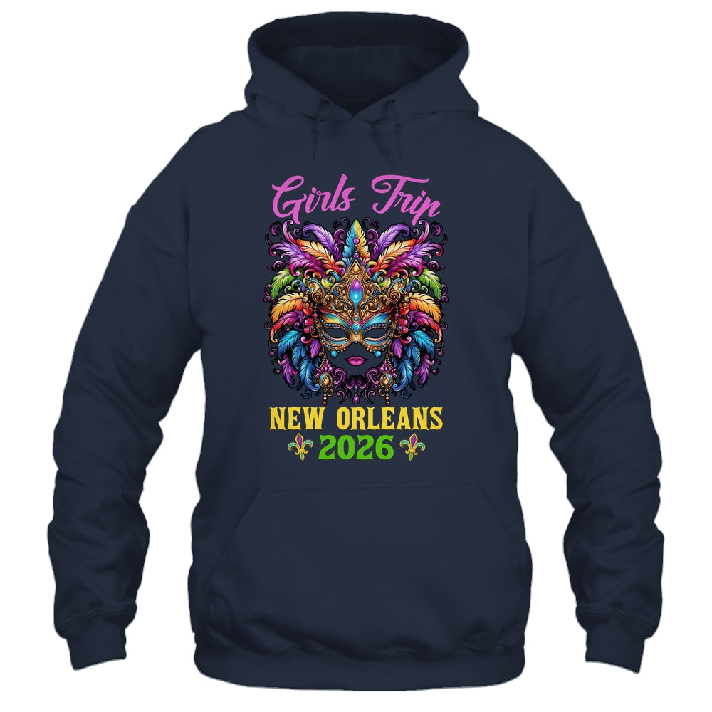 Girls Trip New Orleans 2026 Women Girl Mardi Gras Mask Beads Shirt & Tank Top | siriusteestore