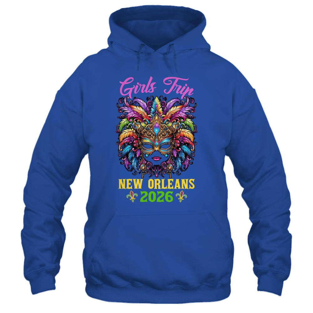 Girls Trip New Orleans 2026 Women Girl Mardi Gras Mask Beads Shirt & Tank Top | siriusteestore