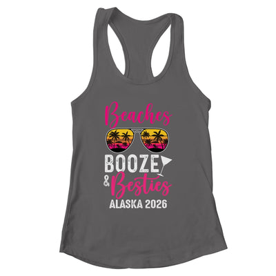 Girls Weekend Trip Alaska 2026 Beaches Booze Besties Shirt & Tank Top | siriusteestore