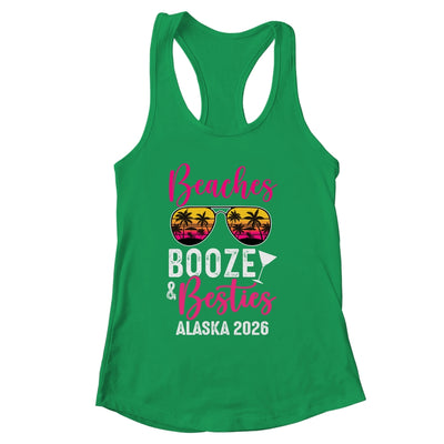 Girls Weekend Trip Alaska 2026 Beaches Booze Besties Shirt & Tank Top | siriusteestore