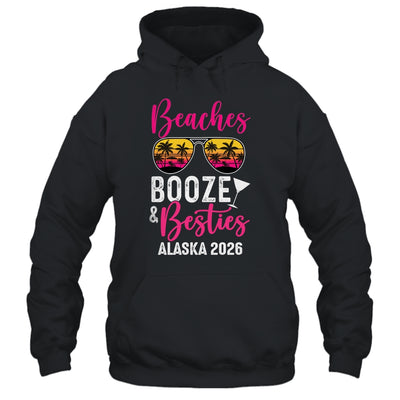 Girls Weekend Trip Alaska 2026 Beaches Booze Besties Shirt & Tank Top | siriusteestore