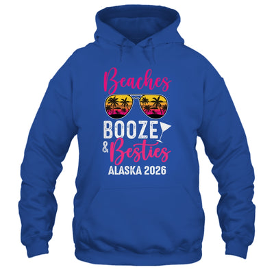 Girls Weekend Trip Alaska 2026 Beaches Booze Besties Shirt & Tank Top | siriusteestore