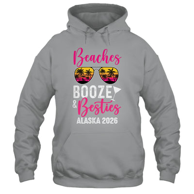 Girls Weekend Trip Alaska 2026 Beaches Booze Besties Shirt & Tank Top | siriusteestore