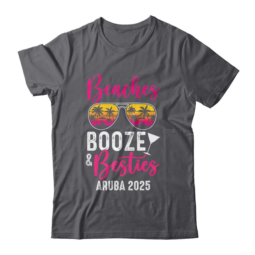 Girls Weekend Trip Aruba 2025 Beaches Booze Besties Shirt & Tank Top | siriusteestore