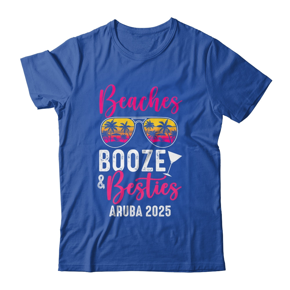 Girls Weekend Trip Aruba 2025 Beaches Booze Besties Shirt & Tank Top | siriusteestore