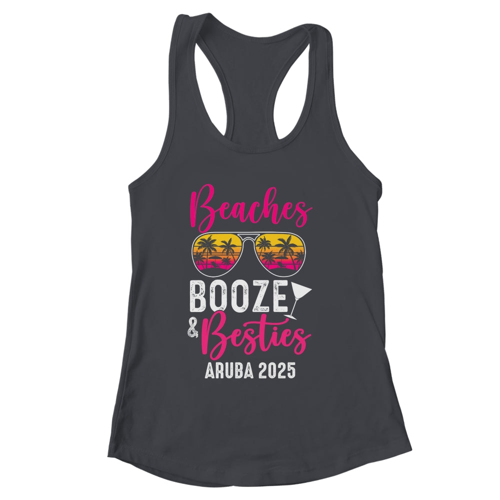 Girls Weekend Trip Aruba 2025 Beaches Booze Besties Shirt & Tank Top | siriusteestore