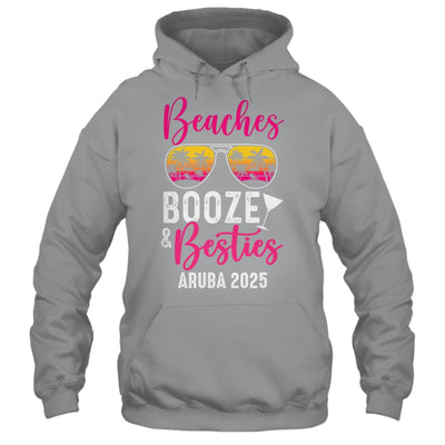 Girls Weekend Trip Aruba 2025 Beaches Booze Besties Shirt & Tank Top | siriusteestore