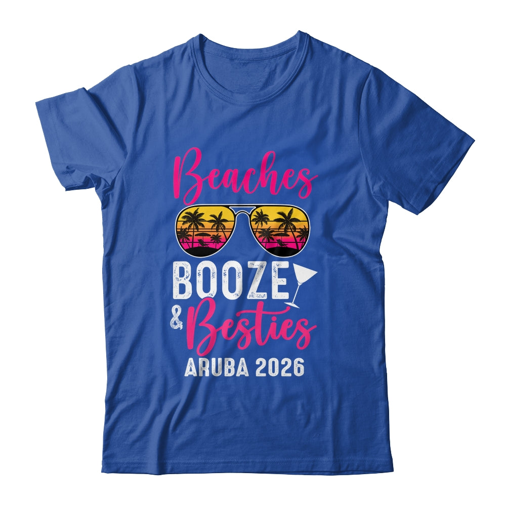 Girls Weekend Trip Aruba 2026 Beaches Booze Besties Shirt & Tank Top | siriusteestore