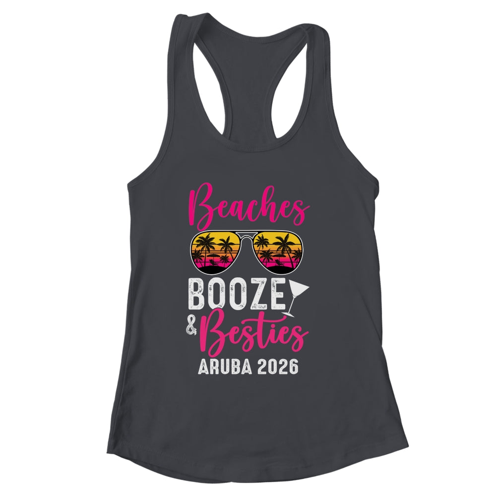 Girls Weekend Trip Aruba 2026 Beaches Booze Besties Shirt & Tank Top | siriusteestore