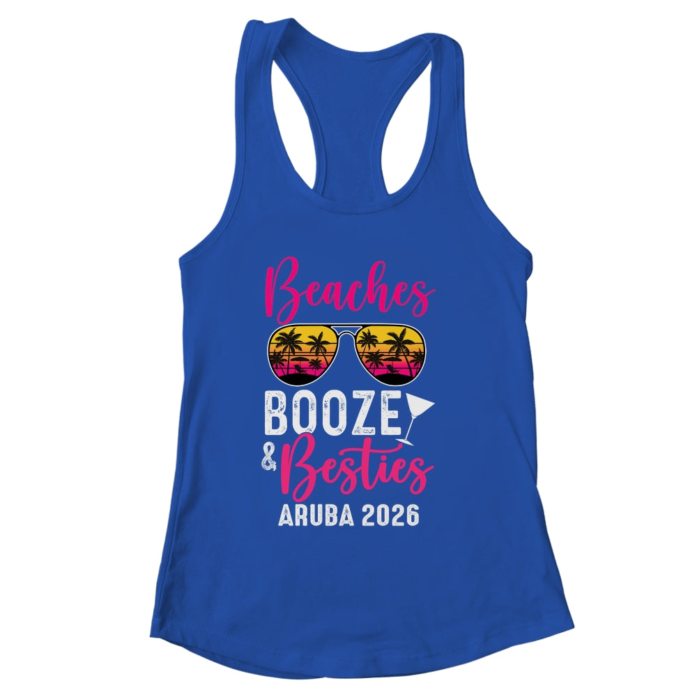 Girls Weekend Trip Aruba 2026 Beaches Booze Besties Shirt & Tank Top | siriusteestore