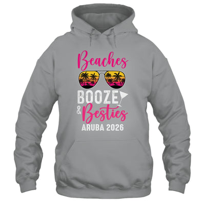 Girls Weekend Trip Aruba 2026 Beaches Booze Besties Shirt & Tank Top | siriusteestore
