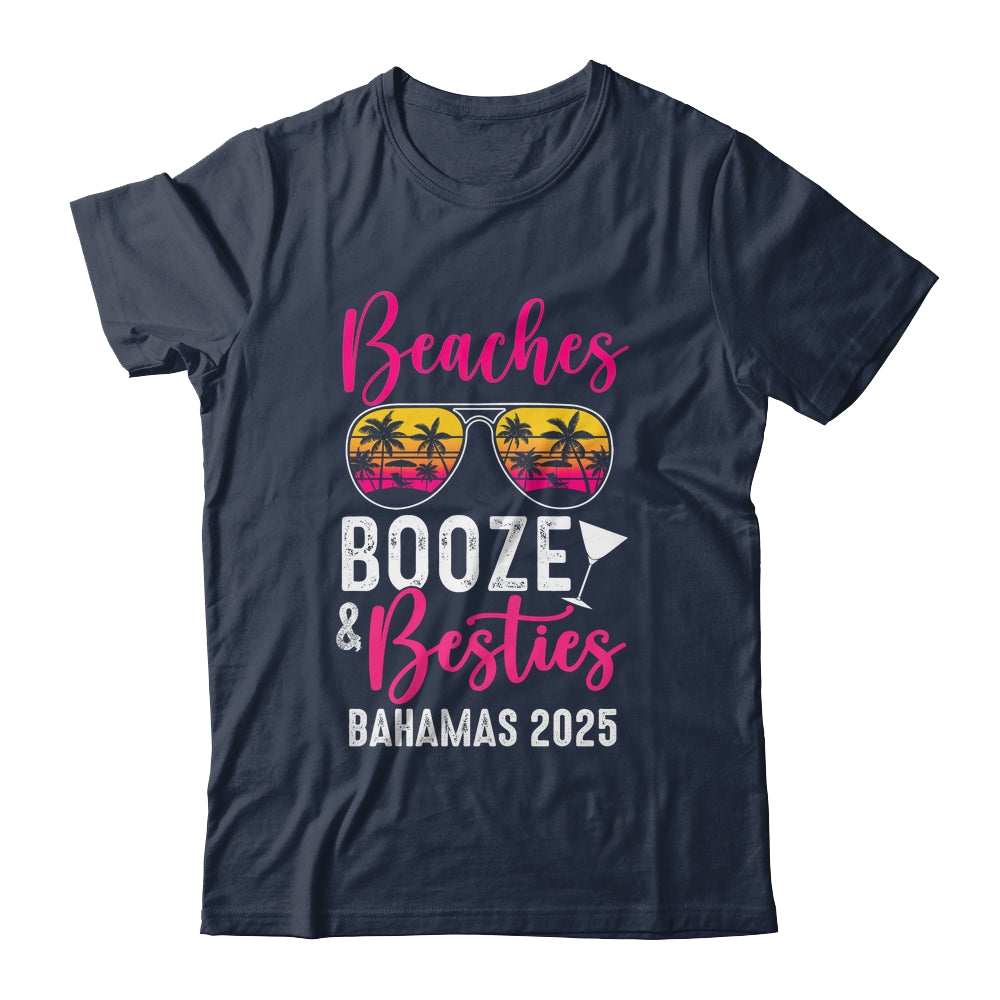 Girls Weekend Trip Bahamas 2025 Beaches Booze Besties Shirt & Tank Top | siriusteestore
