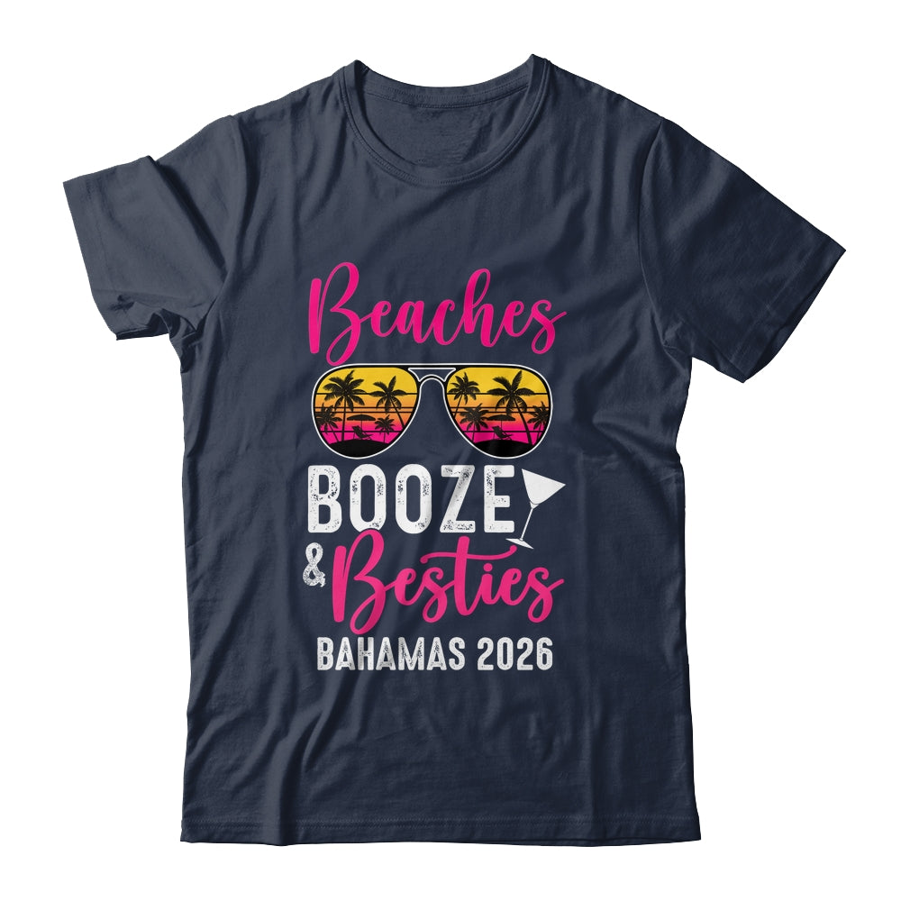Girls Weekend Trip Bahamas 2026 Beaches Booze Besties Shirt & Tank Top | siriusteestore