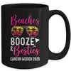 Girls Weekend Trip Cancun Mexico 2025 Beaches Booze Besties Mug | siriusteestore