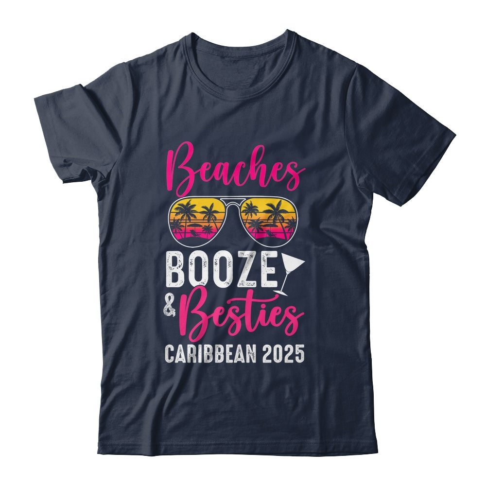 Girls Weekend Trip Caribbean 2025 Beaches Booze Besties Shirt & Tank Top | siriusteestore