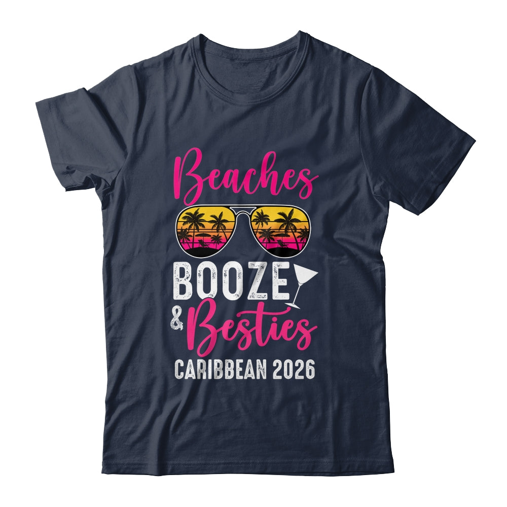 Girls Weekend Trip Caribbean 2026 Beaches Booze Besties Shirt & Tank Top | siriusteestore