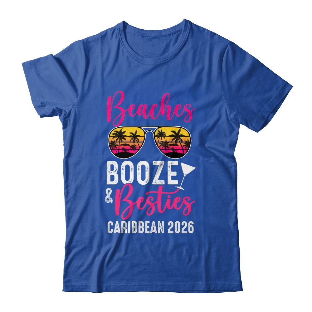 Girls Weekend Trip Caribbean 2026 Beaches Booze Besties Shirt & Tank Top | siriusteestore