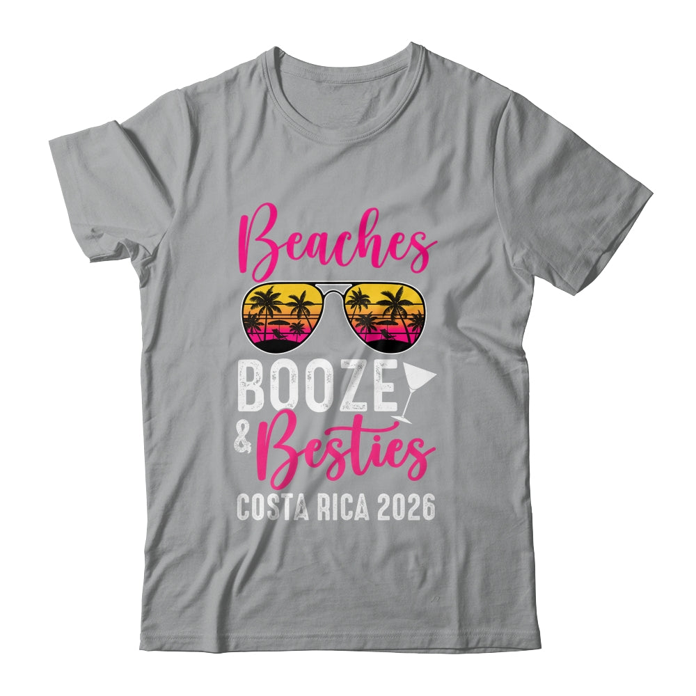 Girls Weekend Trip Costa Rica 2026 Beaches Booze Besties Shirt & Tank Top | siriusteestore