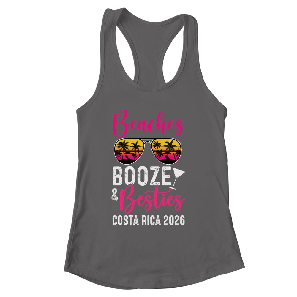 Girls Weekend Trip Costa Rica 2026 Beaches Booze Besties Shirt & Tank Top | siriusteestore