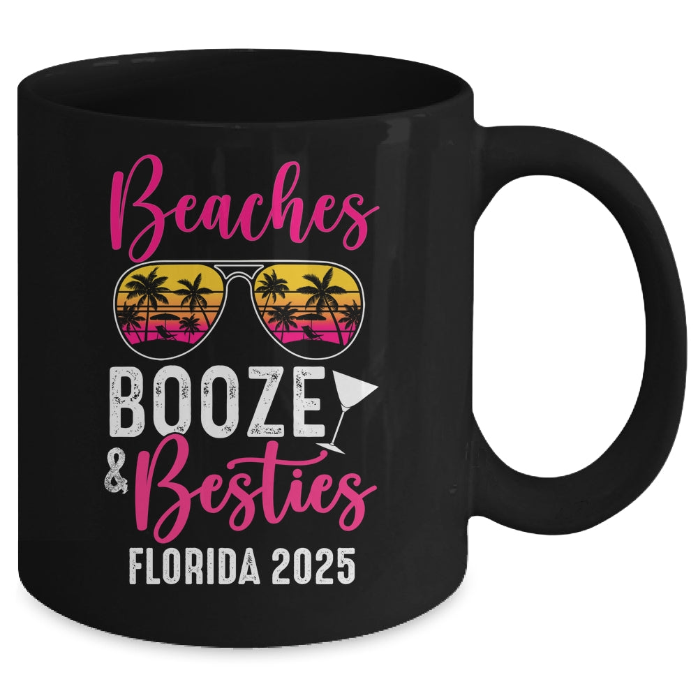 Girls Weekend Trip Florida 2025 Beaches Booze Besties Mug | siriusteestore