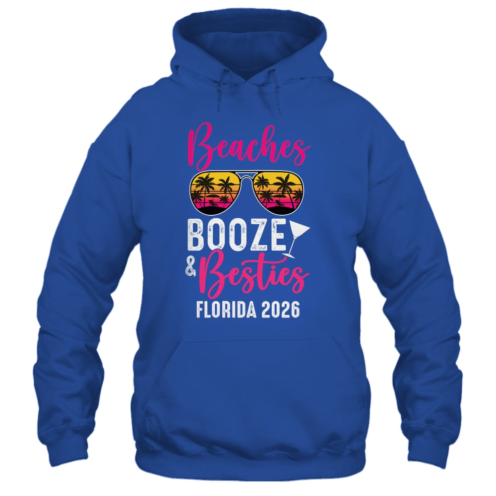 Girls Weekend Trip Florida 2026 Beaches Booze Besties Shirt & Tank Top | siriusteestore