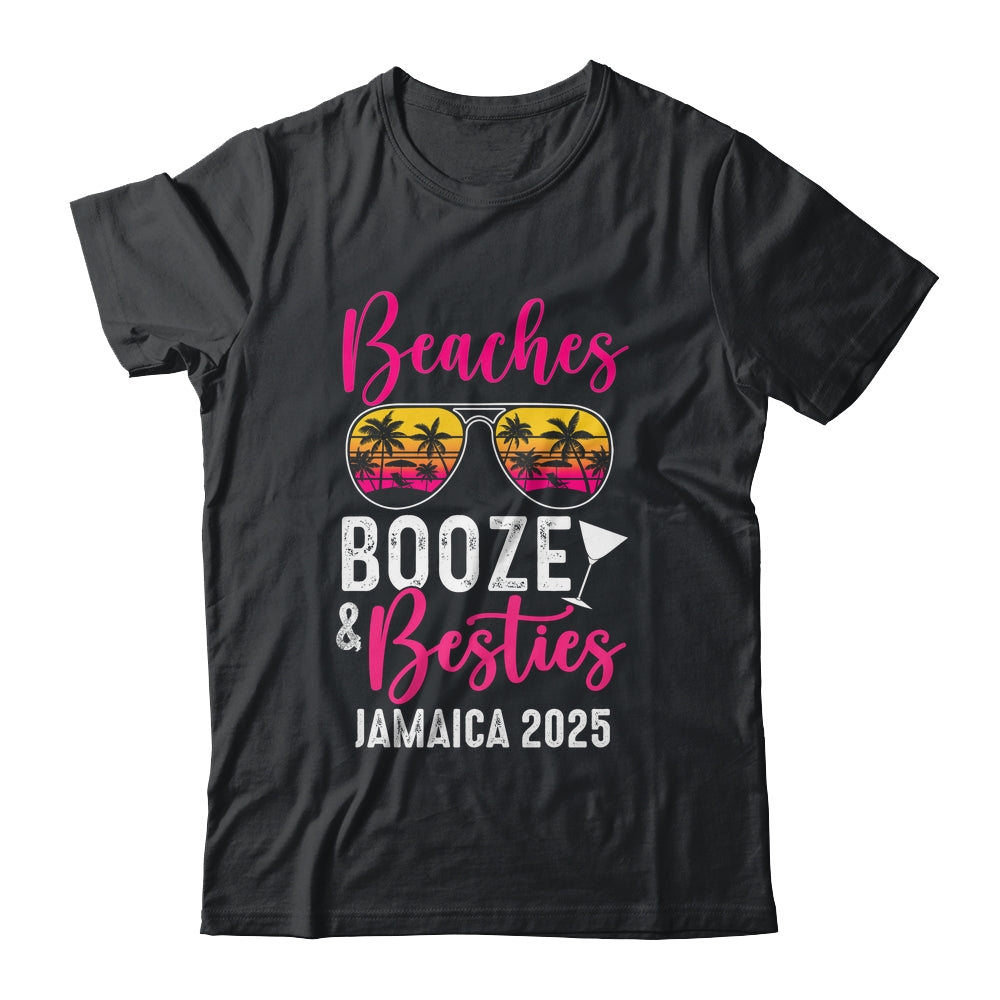 Girls Weekend Trip Jamaica 2025 Beaches Booze Besties Shirt & Tank Top | siriusteestore