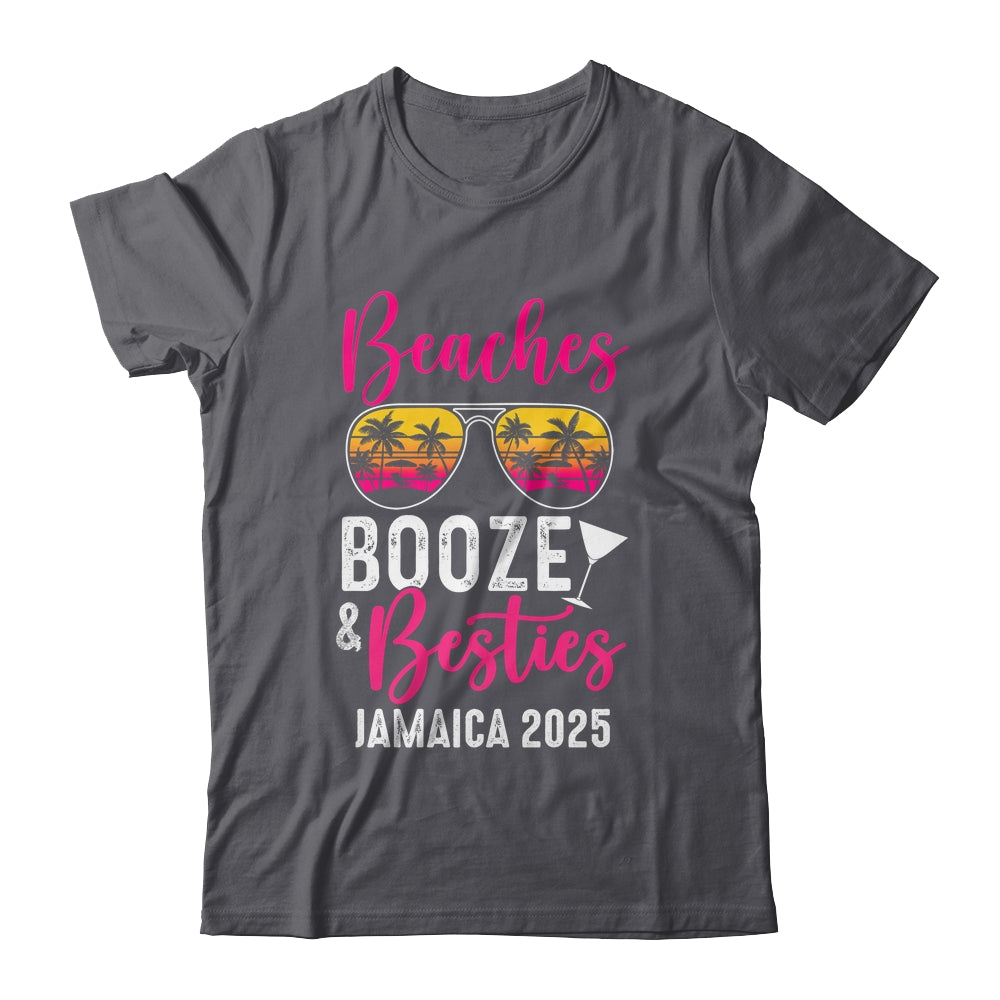 Girls Weekend Trip Jamaica 2025 Beaches Booze Besties Shirt & Tank Top | siriusteestore
