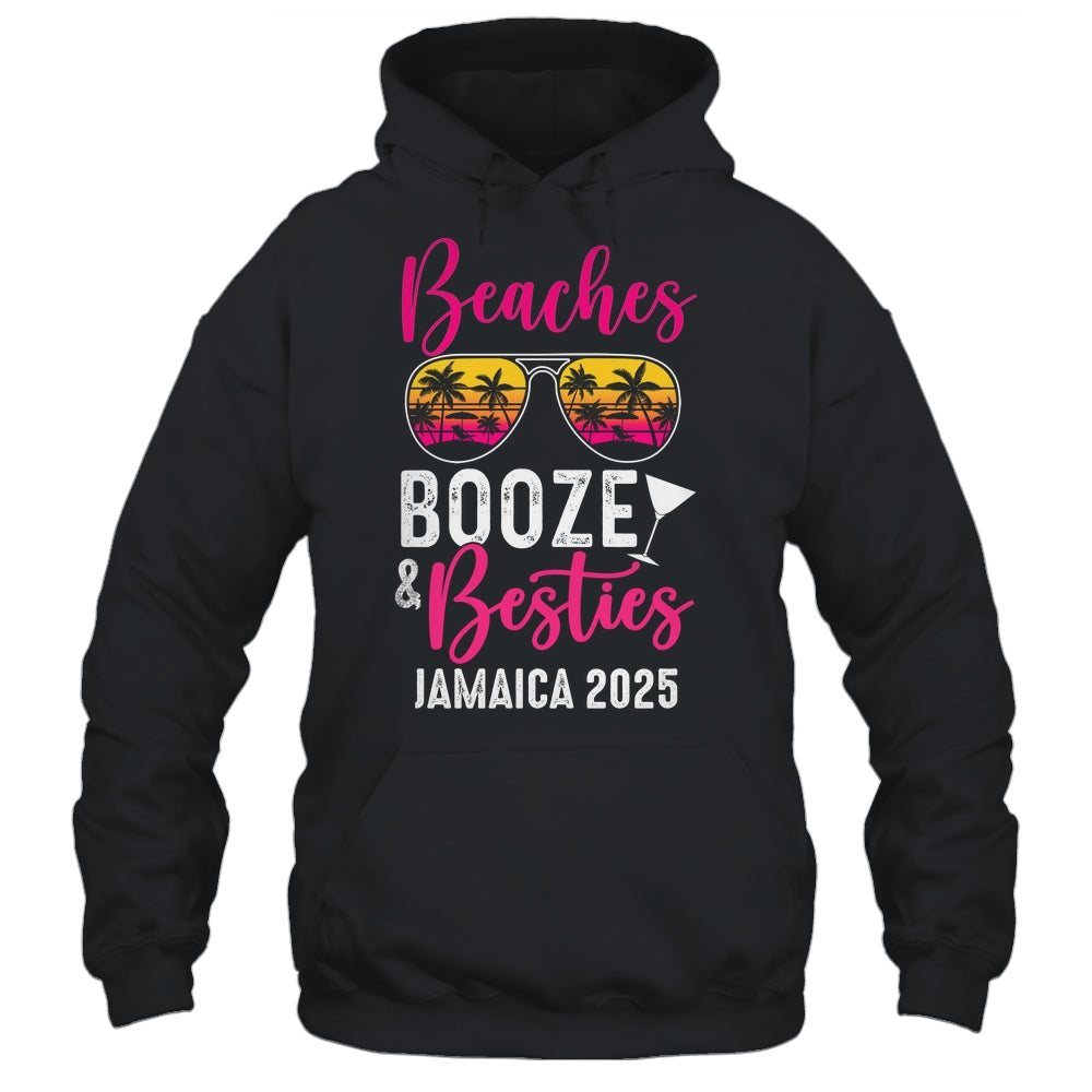 Girls Weekend Trip Jamaica 2025 Beaches Booze Besties Shirt & Tank Top | siriusteestore