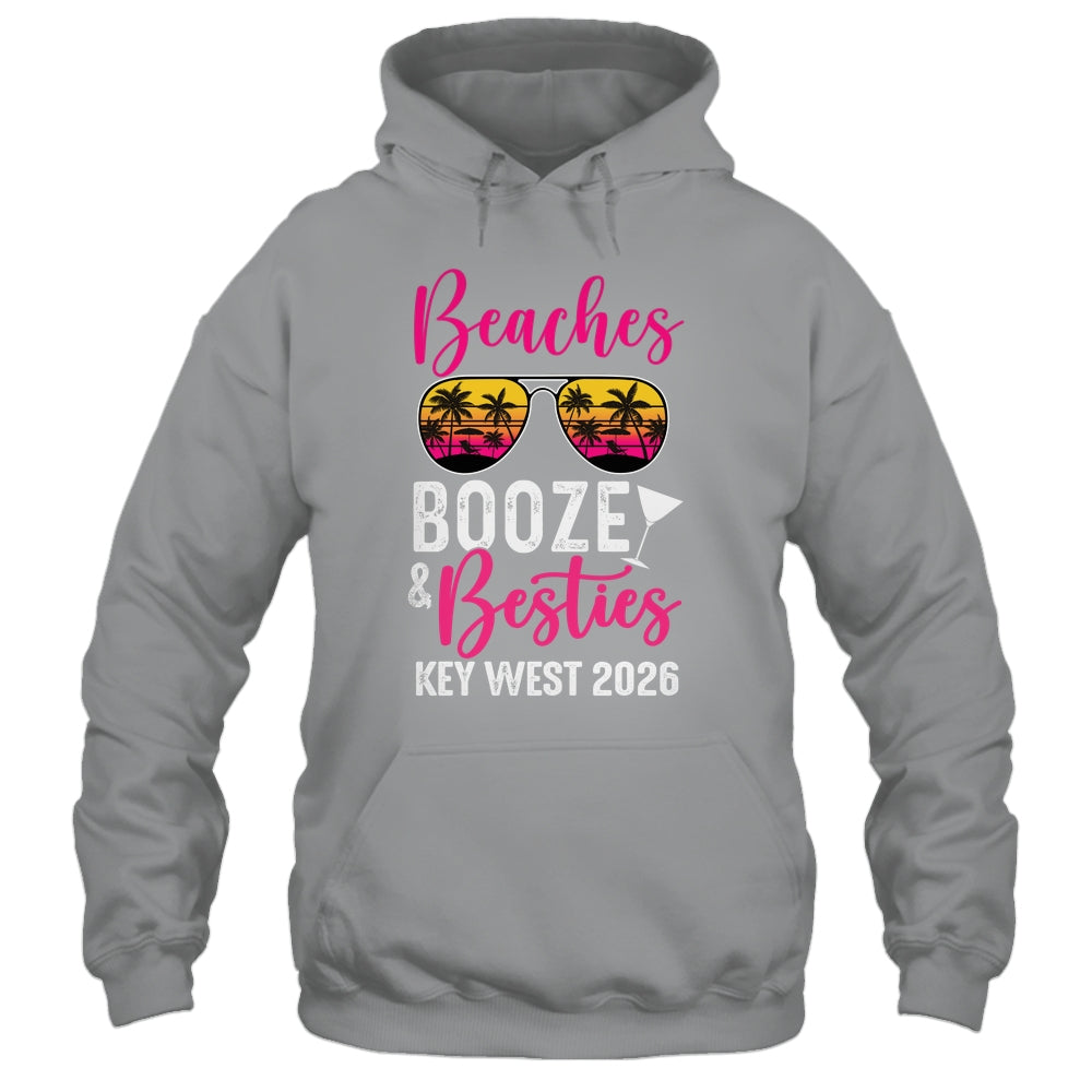 Girls Weekend Trip Key West 2026 Beaches Booze Besties Shirt & Tank Top | siriusteestore