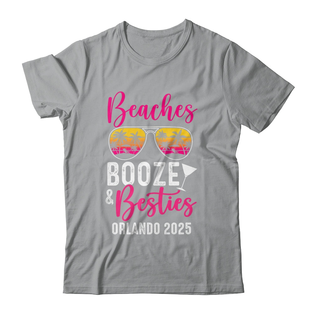 Girls Weekend Trip Orlando 2025 Beaches Booze Besties Shirt & Tank Top | siriusteestore