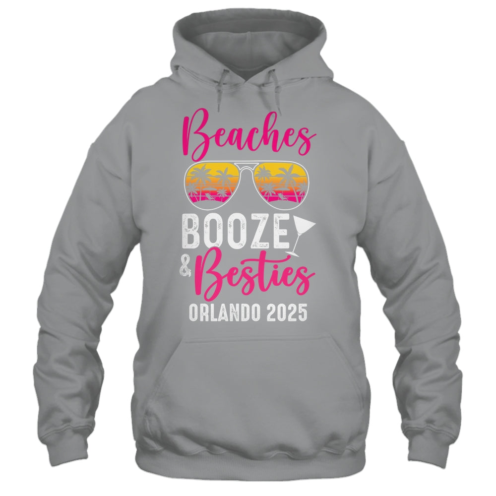 Girls Weekend Trip Orlando 2025 Beaches Booze Besties Shirt & Tank Top | siriusteestore