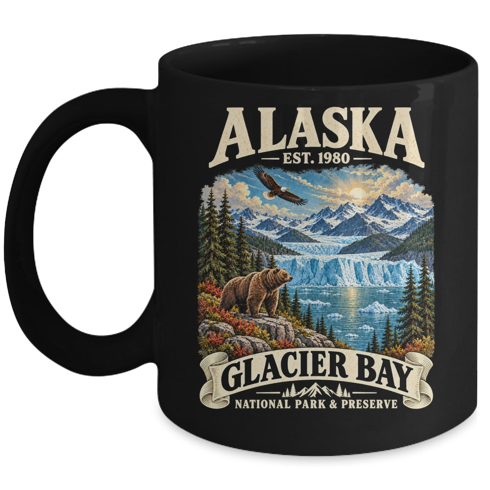 Glacier Bay National Park Alaska Mountain Lake Adventure Mug | siriusteestore