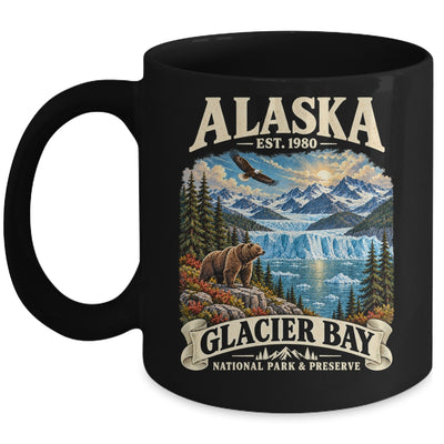Glacier Bay National Park Alaska Mountain Lake Adventure Mug | siriusteestore