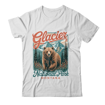 Glacier National Park Montana Usa Outdoor Vintage Bear Retro Shirt & Tank Top | siriusteestore