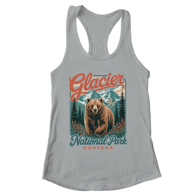 Glacier National Park Montana Usa Outdoor Vintage Bear Retro Shirt & Tank Top | siriusteestore