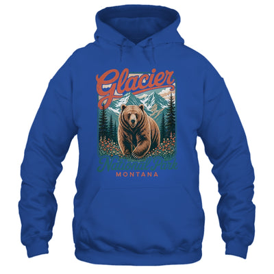 Glacier National Park Montana Usa Outdoor Vintage Bear Retro Shirt & Tank Top | siriusteestore