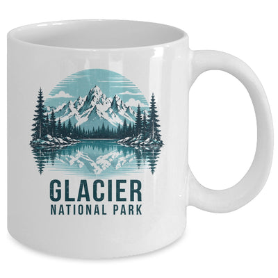 Glacier National Park Retro Mountain Lake Outdoor Hiking Mug | siriusteestore