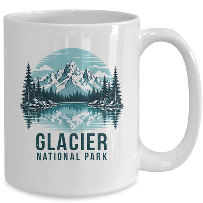 Glacier National Park Retro Mountain Lake Outdoor Hiking Mug | siriusteestore