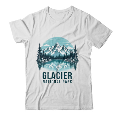 Glacier National Park Retro Mountain Lake Outdoor Hiking Shirt & Tank Top | siriusteestore