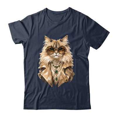 Glam Cat Coquette Pink Sunglasses Leopard Cat Lovers Funny Shirt & Tank Top | siriusteestore