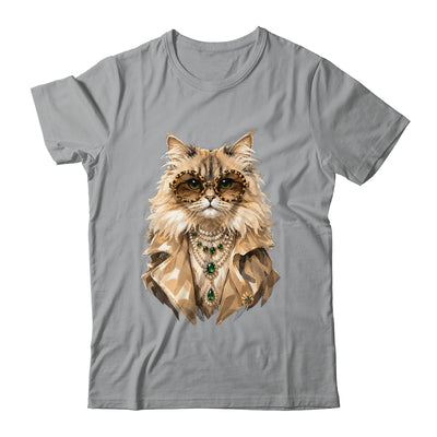 Glam Cat Coquette Pink Sunglasses Leopard Cat Lovers Funny Shirt & Tank Top | siriusteestore